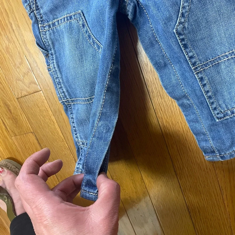 OshKosh B'gosh Classic Blue‎ Overalls with reinforced knees 12 months